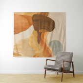 Abstrakte Landschaft von Boho (17) Wandteppich (Beispiel (Horizontal))