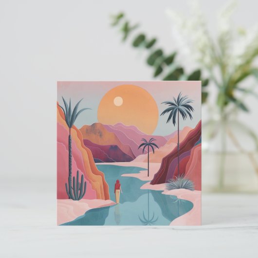 Abstrakte Landschaft von Boho (18) (Stehend Vorderseite)
