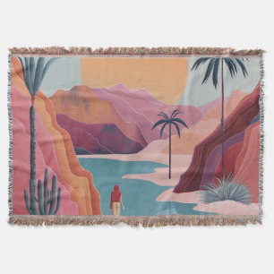 Abstrakte Landschaft von Boho (18) Decke