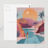 Abstrakte Landschaft von Boho (18) Postkarte (Vorne/Hinten)