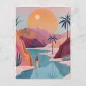 Abstrakte Landschaft von Boho (18) Postkarte (Vorderseite)