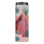 Abstrakte Landschaft von Boho (18) Thermosbecher (Rückseite)