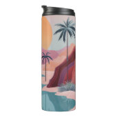 Abstrakte Landschaft von Boho (18) Thermosbecher (Nach rechts gedreht)