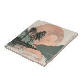 Abstrakte Landschaft von Boho (1) Fliese (Seite)