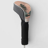 Abstrakte Landschaft von Boho (1) Golf Headcover (angewinkelt)