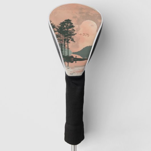 Abstrakte Landschaft von Boho (1) Golf Headcover (Vorderseite)