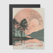 Abstrakte Landschaft von Boho (1) Magnetkarte (Vorne/Hinten)