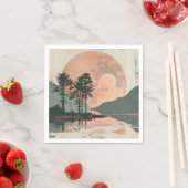 Abstrakte Landschaft von Boho (1) Serviette (Beispiel)