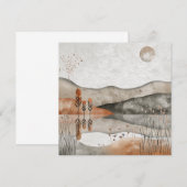 Abstrakte Landschaft von Boho (3) (Vorne/Hinten)