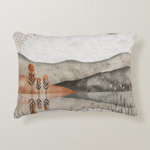 Abstrakte Landschaft von Boho (3) Dekokissen