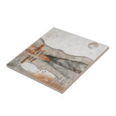 Abstrakte Landschaft von Boho (3) Fliese (Seite)