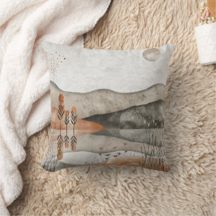 Abstrakte Landschaft von Boho (3) Kissen