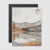 Abstrakte Landschaft von Boho (3) Magnetkarte (Vorne/Hinten)
