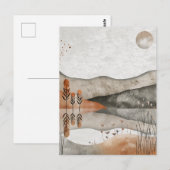 Abstrakte Landschaft von Boho (3) Postkarte (Vorne/Hinten)