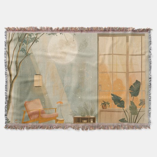Abstrakte Landschaft von Boho (6) Decke (Vorderseite)