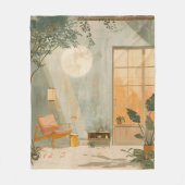 Abstrakte Landschaft von Boho (6) Fleecedecke (Vorderseite)