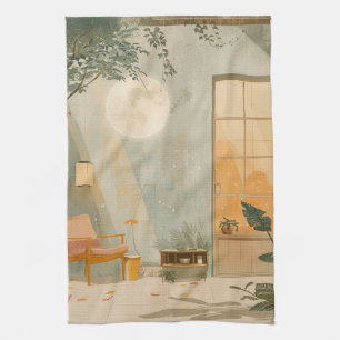 Abstrakte Landschaft von Boho (6) Geschirrtuch