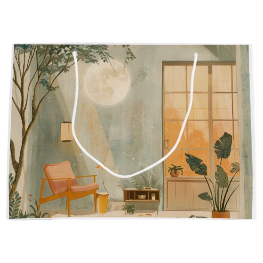 Abstrakte Landschaft von Boho (6) Große Geschenktüte (Vorderseite)