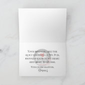 Abstrakte Landschaft von Fuji horizontal Dankeskarte (Innenseite)