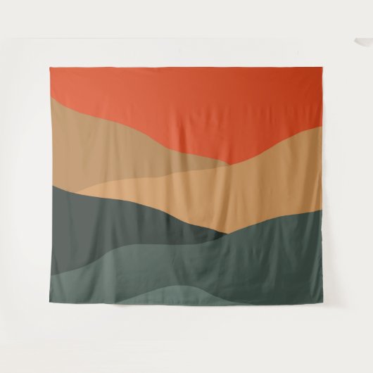 Abstrakte Landschaft Wandteppich (Vorderseite (Horizontal))