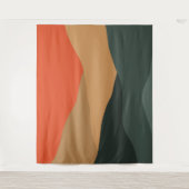 Abstrakte Landschaft Wandteppich (Vorderseite)