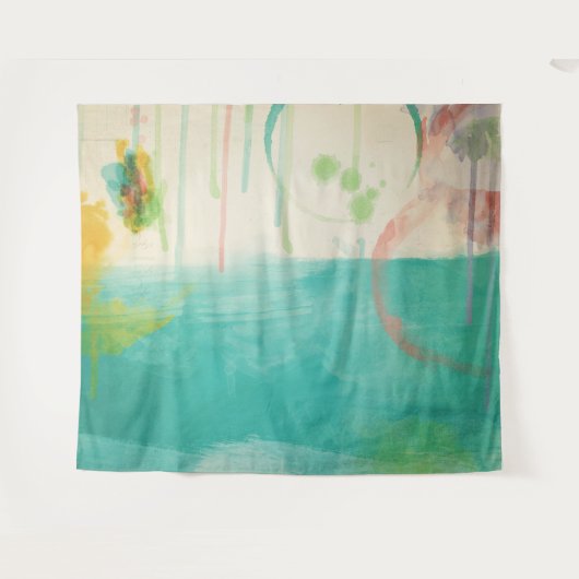 Abstrakte Landschaft Wandteppich (Vorderseite (Horizontal))