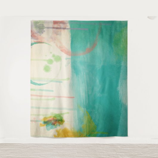 Abstrakte Landschaft Wandteppich (Vorderseite)