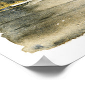 Abstrakte Landschaft Wasserfarben Kunst, Dichtung Poster (Ecke)