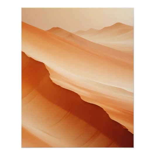 Abstrakte Landschaft Wüste Natur Hintergrund Kunst Poster (Vorderseite)