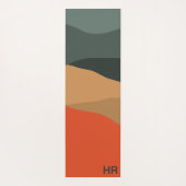Abstrakte Landschaft Yogamatte (Rückseite)