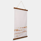 Abstrakte Landschaftsberge Wandteppich Mit Holzrahmen (Gewinkelt)