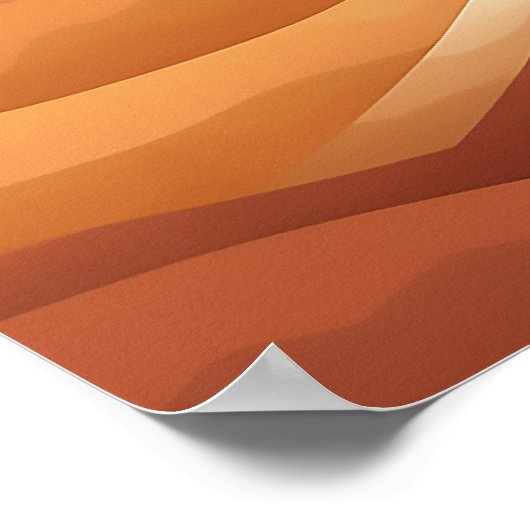 Abstrakte Landschaftsdarstellung Poster (Ecke)