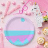 Abstrakte Landschaftsgrafik-Papierplatte Pappteller (Party)