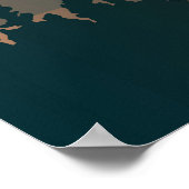 Abstrakte Landschaftshügel Poster (Ecke)