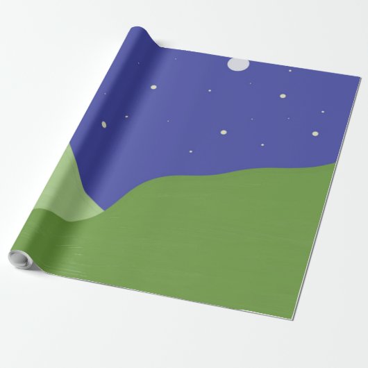 abstrakte Landschaftskunst Geschenkpapier (Ungerollt)