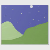 abstrakte Landschaftskunst Geschenkpapier (Flach)