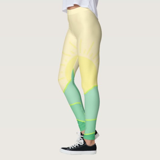 abstrakte Landschaftskunst Leggings (Links)