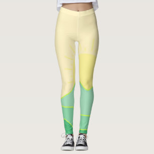 abstrakte Landschaftskunst Leggings