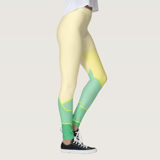 abstrakte Landschaftskunst Leggings (Rechts)