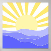 abstrakte Landschaftskunst Poster (Vorne)