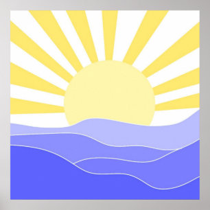 abstrakte Landschaftskunst Poster