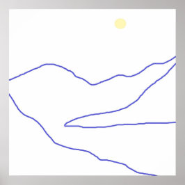 abstrakte Landschaftskunst Poster