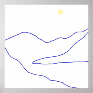 abstrakte Landschaftskunst Poster