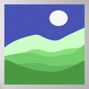 abstrakte Landschaftskunst Poster