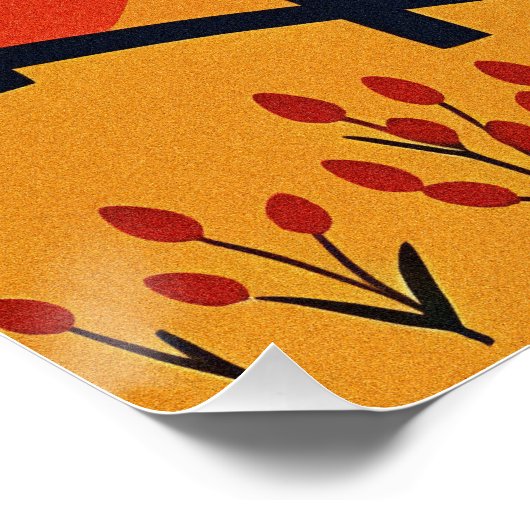 Abstrakte Landschaftskunst Poster (Ecke)