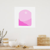 abstrakte Landschaftskunst Poster (Küche)