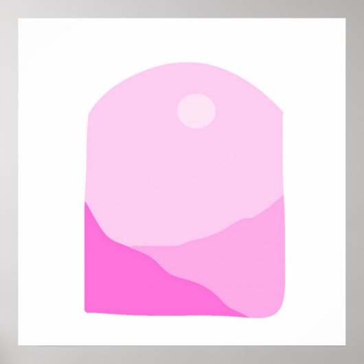 abstrakte Landschaftskunst Poster (Vorne)