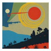 Abstrakte Landschaftskunst Poster (Vorderseite)