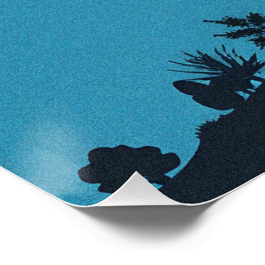 Abstrakte Landschaftskunst Poster (Ecke)