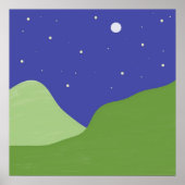 abstrakte Landschaftskunst Poster (Vorne)